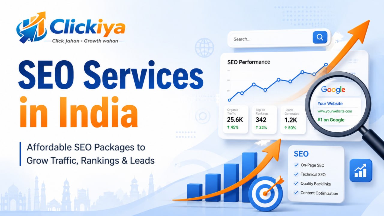 SEO Services in India | Affordable SEO Packages by Clickiya