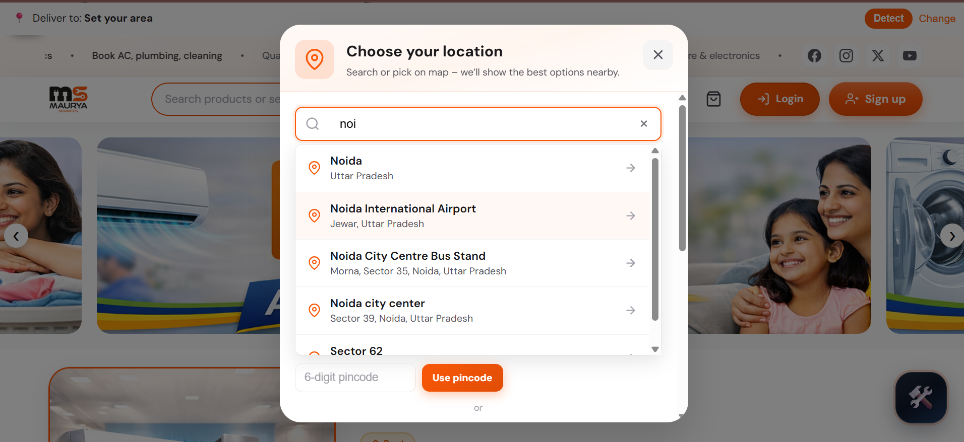 Maurya Service preview